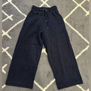 Frame Wide Leg Sweatpants Dark Navy
